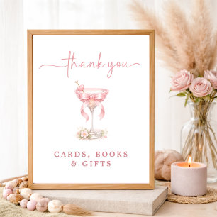 Poster Cartes Cadeaux et Livres Arc-en-ciel Rose Tini One