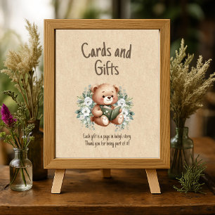 Poster Cartes Cadeaux Ourson Conte de Fées Baby Shower