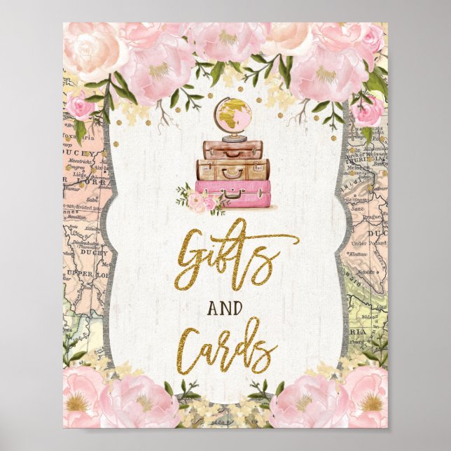 Poster Cartes Cadeaux Voyage Carte de Mariage Fleur de Pi (Devant)
