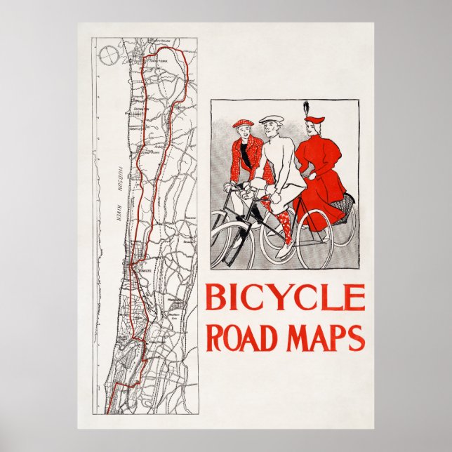 Poster Cartes cyclables (Devant)