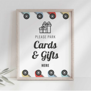 Poster Cartes d'anniversaire et Cadeaux de voiture de cou