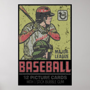 Poster Cartes de base-ball 1