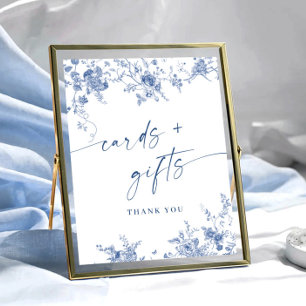 Poster Cartes de Jardin et Cadeaux Victorian Dusty Blue