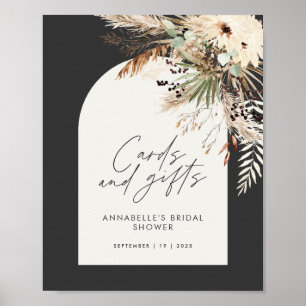 Poster Cartes de pampas pour enterrement de vie de jeune