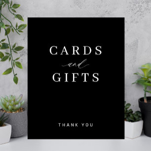 Poster Cartes de typographie et cadeaux simples et élégan