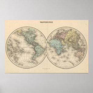 Poster Cartes du monde