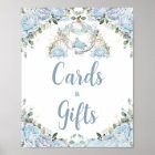 Cartes et Cadeaux Baby Blue Roses Princess Carriag