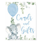 Cartes et cadeaux Ballons d'éléphant Panneau baby 