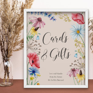 Poster Cartes et Cadeaux Charme de Fleurs Sauvages Récept