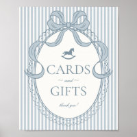 Cartes et Cadeaux Cheval à Bascule Ruban Coquette