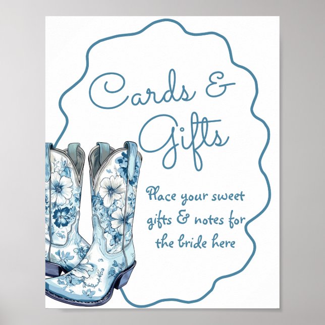 Poster Cartes et cadeaux Chinoiserie Bottes Fête des mari (Devant)