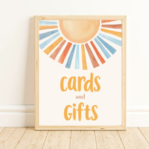 Poster Cartes et cadeaux chou soleil teintes muettes