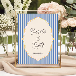 Poster Cartes et Cadeaux Ciao Bambino Bleus Italiens