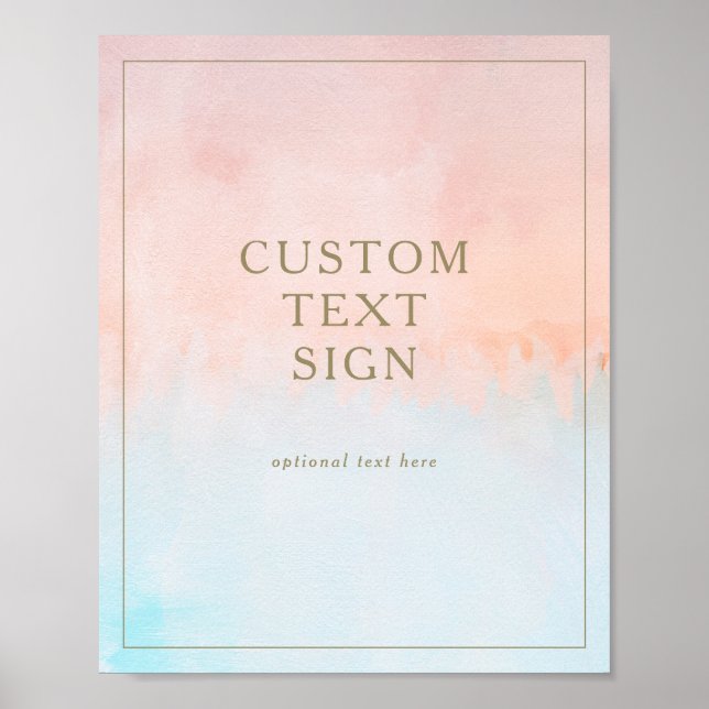 Poster Cartes et cadeaux Coucher de soleil d'été personna (Devant)