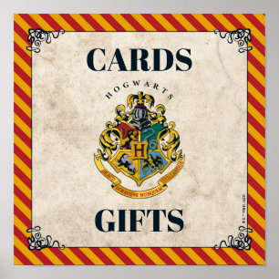 Poster Cartes et Cadeaux d'Anniversaire Harry Potter Hogw