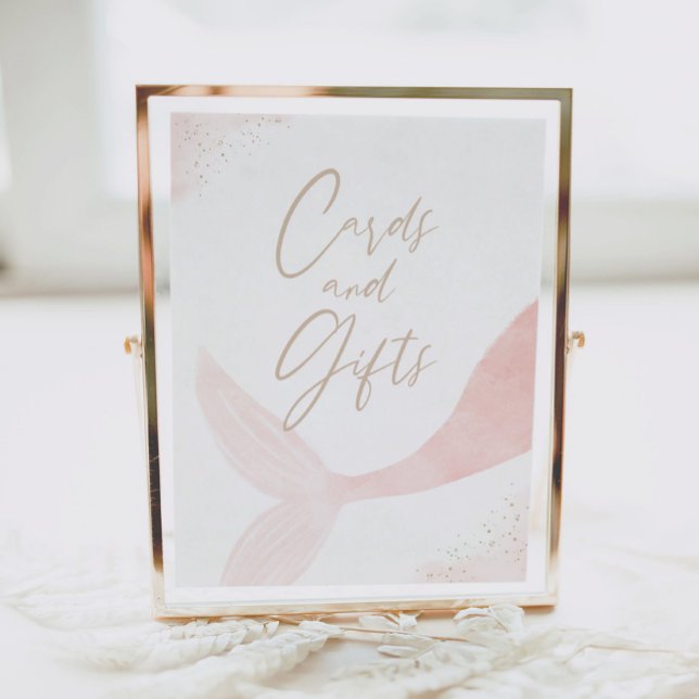 Poster Cartes et cadeaux d'anniversaire pour fille sirène (Créateur téléchargé)