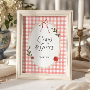 Poster Cartes et Cadeaux de Baby Shower Apple