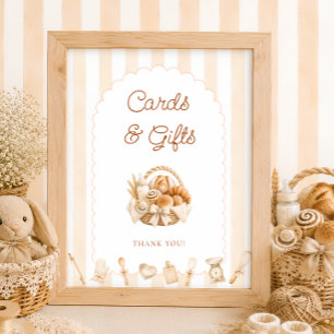Poster Cartes et Cadeaux de Baby Shower Bébé en Route