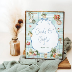 Poster Cartes et cadeaux de Baby shower du marché cultivé