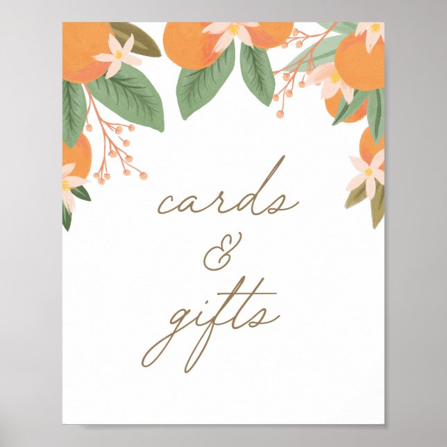 Poster Cartes et cadeaux de Baby shower pour Citrus Littl (Devant)