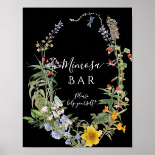 Poster Cartes et Cadeaux de Couronne Florale Bohème Fleur