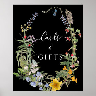 Poster Cartes et Cadeaux de Couronne Florale Bohème Fleur