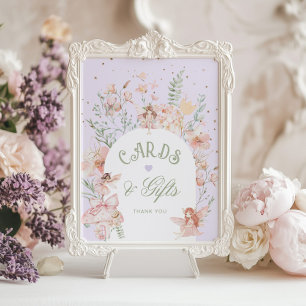 Poster Cartes et cadeaux de fée Anniversaire Violet Fanta