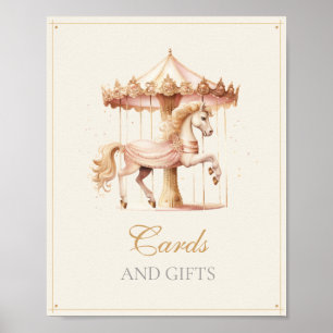 Poster Cartes et Cadeaux de Fête de Naissance Cheval de M