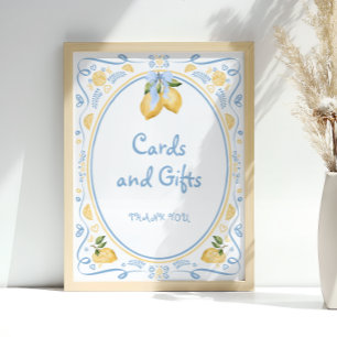 Poster Cartes et cadeaux de Fêtes des mariées florales ci