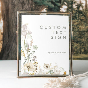 Poster Cartes et Cadeaux de Fleur Sauvage Fantaisistes Te