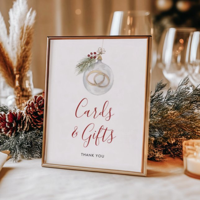 Poster Cartes et cadeaux de Noël d'hiver (Créateur téléchargé)