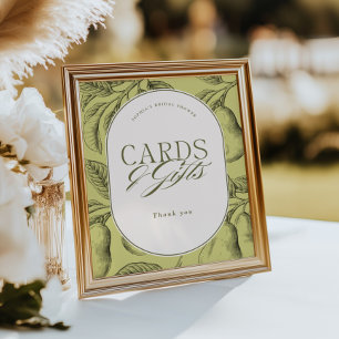 Poster Cartes et Cadeaux de Réception de Mariage Parfaite