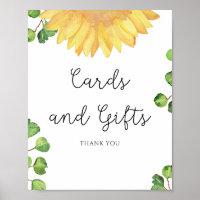Cartes et cadeaux de tournesol aquarelle