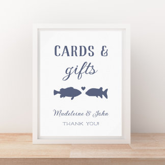 Poster Cartes et cadeaux Deux poissons de moins Baignade 