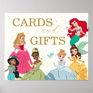 Poster Cartes et cadeaux Disney Princess Gold Sparkle