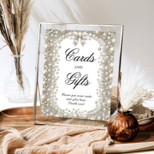 Poster Cartes et cadeaux élégants pour carreaux et perles