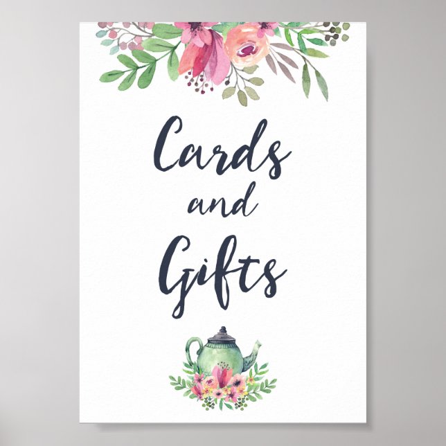 Poster Cartes et Cadeaux Enterrement de Vie de Jeune Fill (Devant)