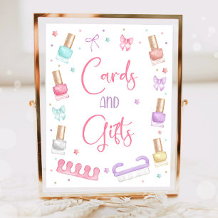 Poster Cartes et cadeaux Fête Mani-Pédi Manucure Pédicure