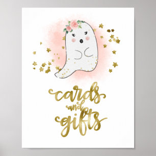 Poster Cartes et Cadeaux Fête Prénatale Signe Halloween F