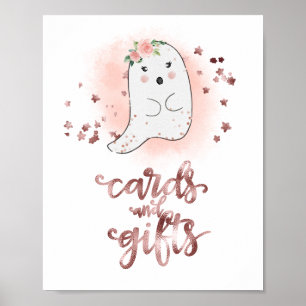 Poster Cartes et Cadeaux Fête Prénatale Signe Halloween F
