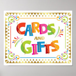 Poster CARTES ET CADEAUX Fiesta Party Signal Imprimer
