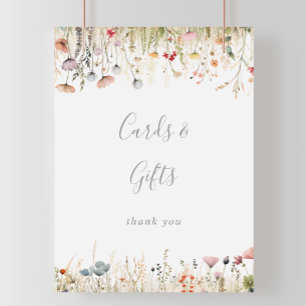 Poster Cartes et Cadeaux Fleur Sauvage Bohème Colorés et