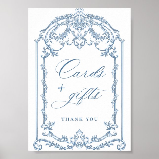 Poster Cartes et cadeaux Floral Ornate Grace de Victoria (Devant)