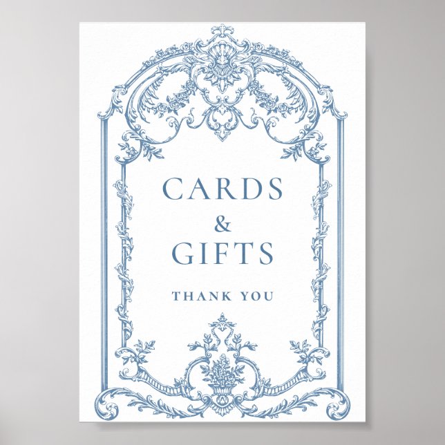 Poster Cartes et cadeaux Floral Ornate Grace de Victoria (Devant)
