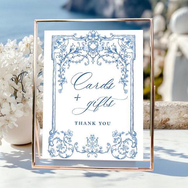 Poster Cartes et cadeaux Floral Ornate Grace de Victoria (Créateur téléchargé)