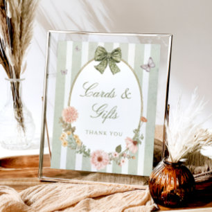 Poster Cartes et cadeaux floraux Vintage Sage