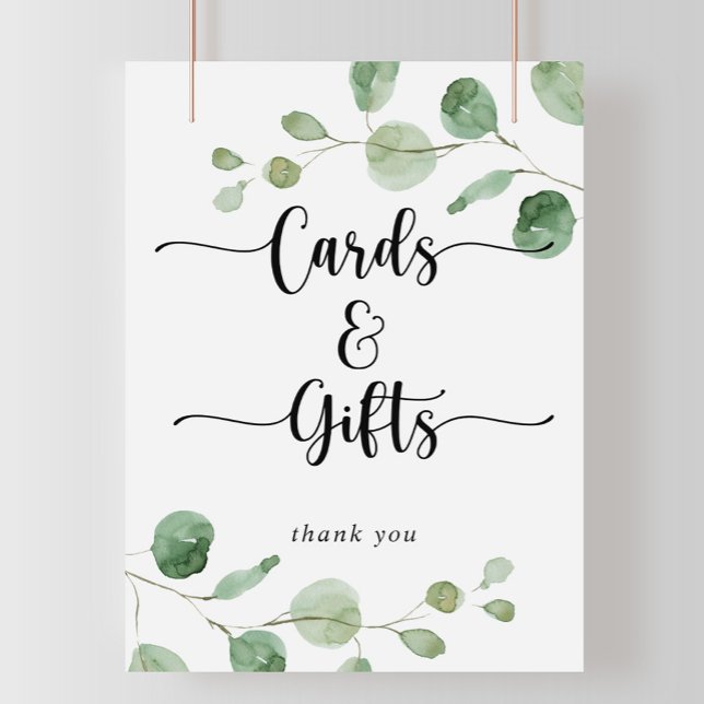 Poster Cartes et cadeaux Green Delight Eucalyptus Signal (Créateur téléchargé)