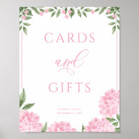 Cartes et cadeaux Hydrangea rose Mariage
