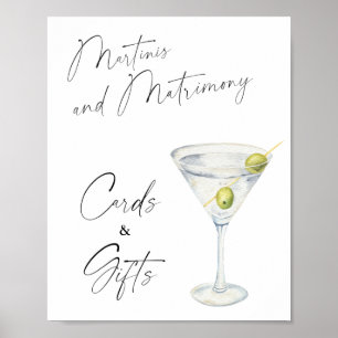 Poster Cartes et cadeaux Martini Bridal
