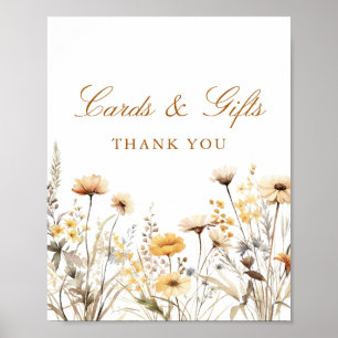 Poster Cartes et cadeaux Merci de Fête des mariées